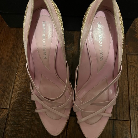 Gianmarco Lorenzi pink snakeskin heels - Picture 4 of 4